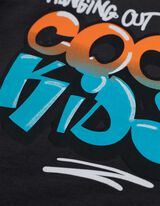 T-Shirt - Frontprint - dunkelgrau