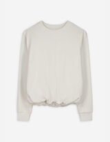 Sweatshirt - Regular Fit - weiß