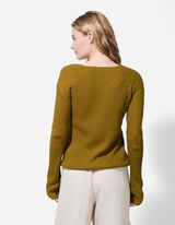 Strickpullover - einfarbig - grün