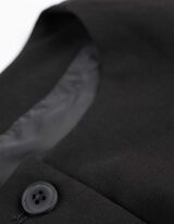 Weste - Webstoff - schwarz