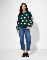 Pullover - Christmas - dunkelgrün