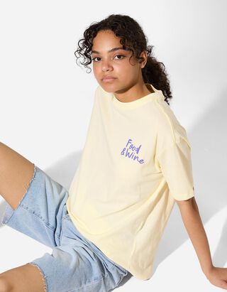 T-shirt - Print - geel