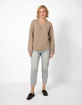 Pullover - Oversized Fit - Beige