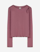 Langarmshirt - Cut-Outs - dunkelrot