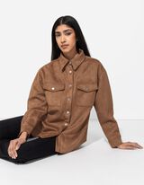 &scaron;varkas -mar&scaron;kiniai - Odos imitacija - rudas