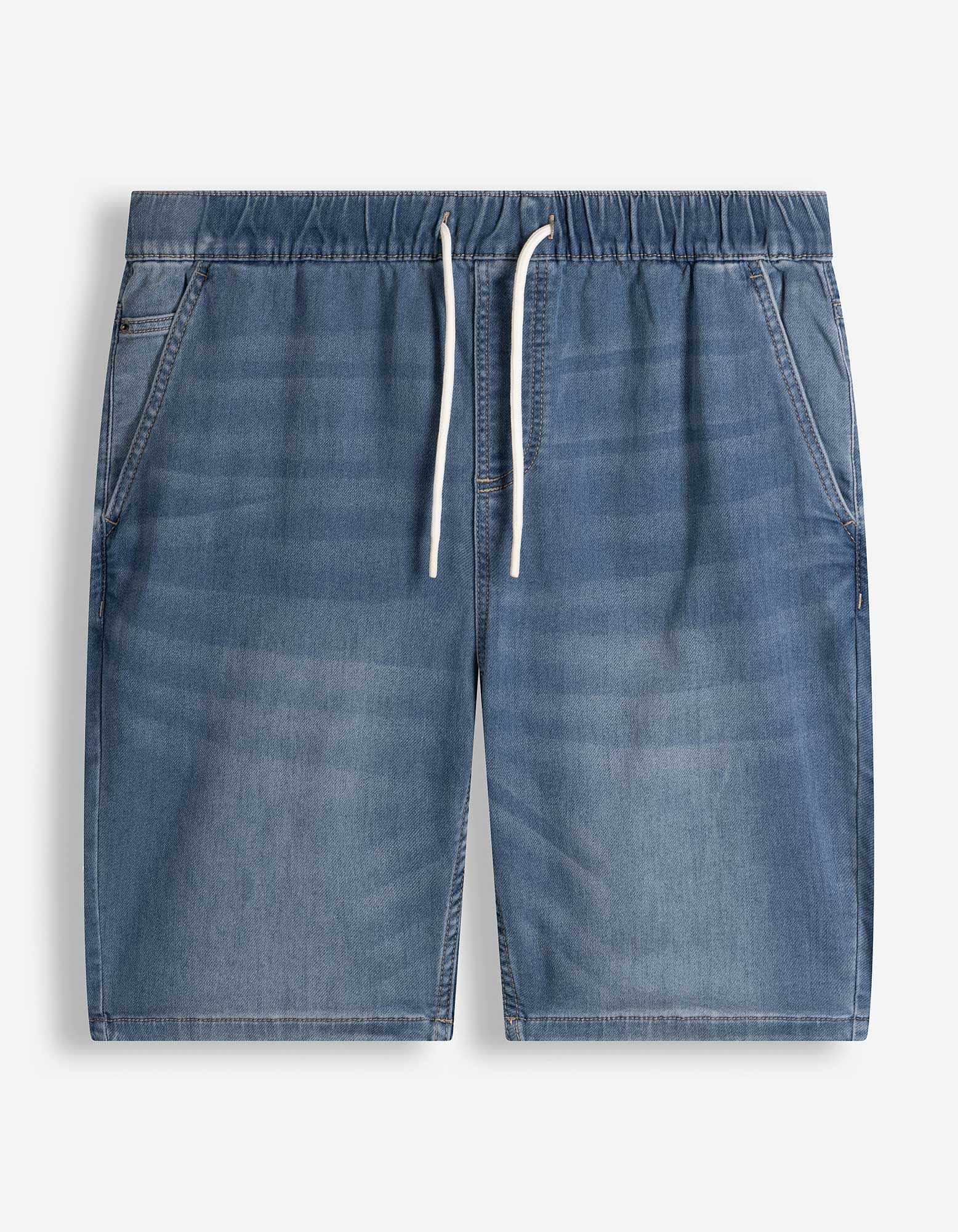 Jeansshorts - Jogger Fit - blau