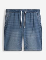 Jeansshorts - Jogger Fit - blau