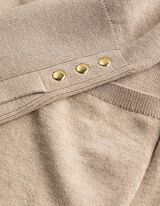 Lang vest - Fijn breisel - Beige