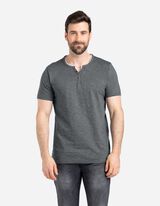 T-shirt - Dubbellaagse look - donkergroen