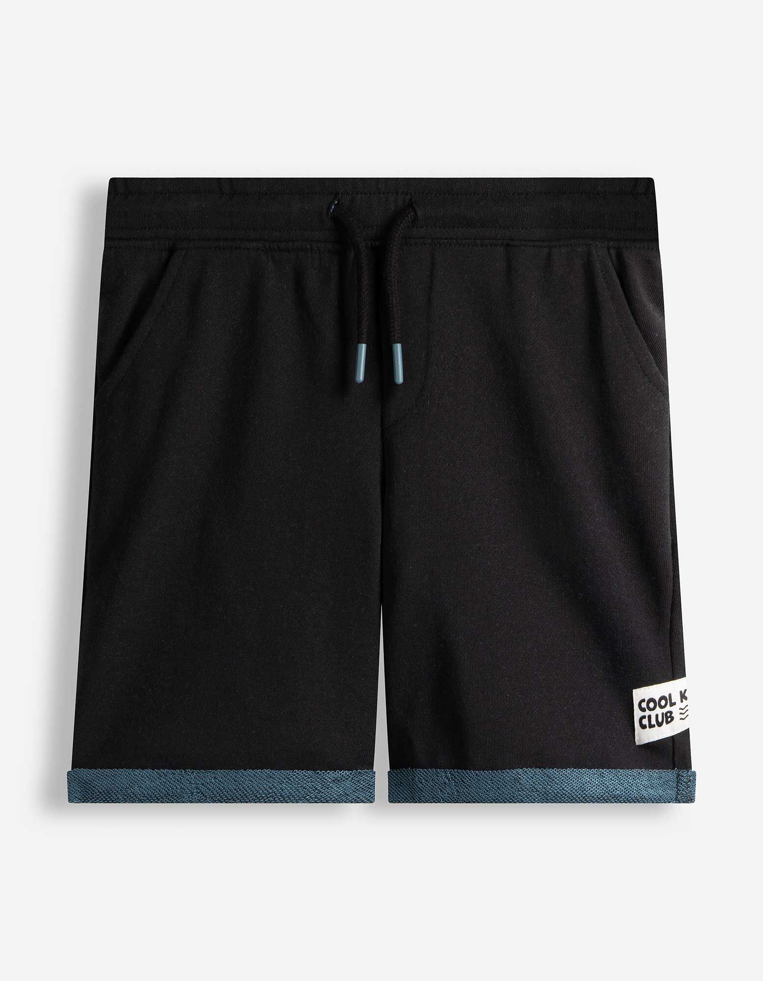 Shorts - Fixierter Beinumschlag - Schwarz