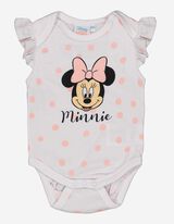 Body s kr&aacute;tkym ruk&aacute;vom - Minnie Mouse - biely