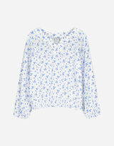 Blouseshirt - Print all-over - wit