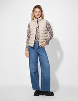 Steppweste - Steppnähte - beige