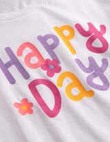 T-shirt - Voorkantprint - wit