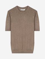 Pull-over - Manches courtes - Gris foncé
