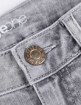 Capri hlače - efekti pranja - siva