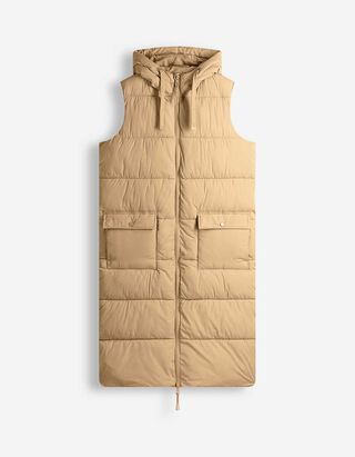 Gilet long - Coupe Regular Fit - Beige