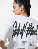 Tricou - Imprimare spate - Alb