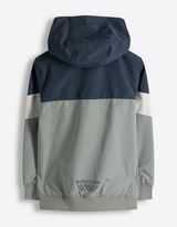 Blouson - Barvno blokiranje - temno modra