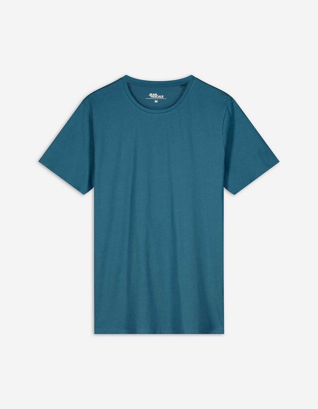 T-Shirt - einfarbig - türkis