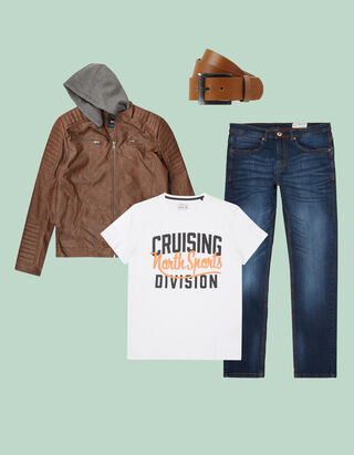 L&auml;ssig im Biker-Look