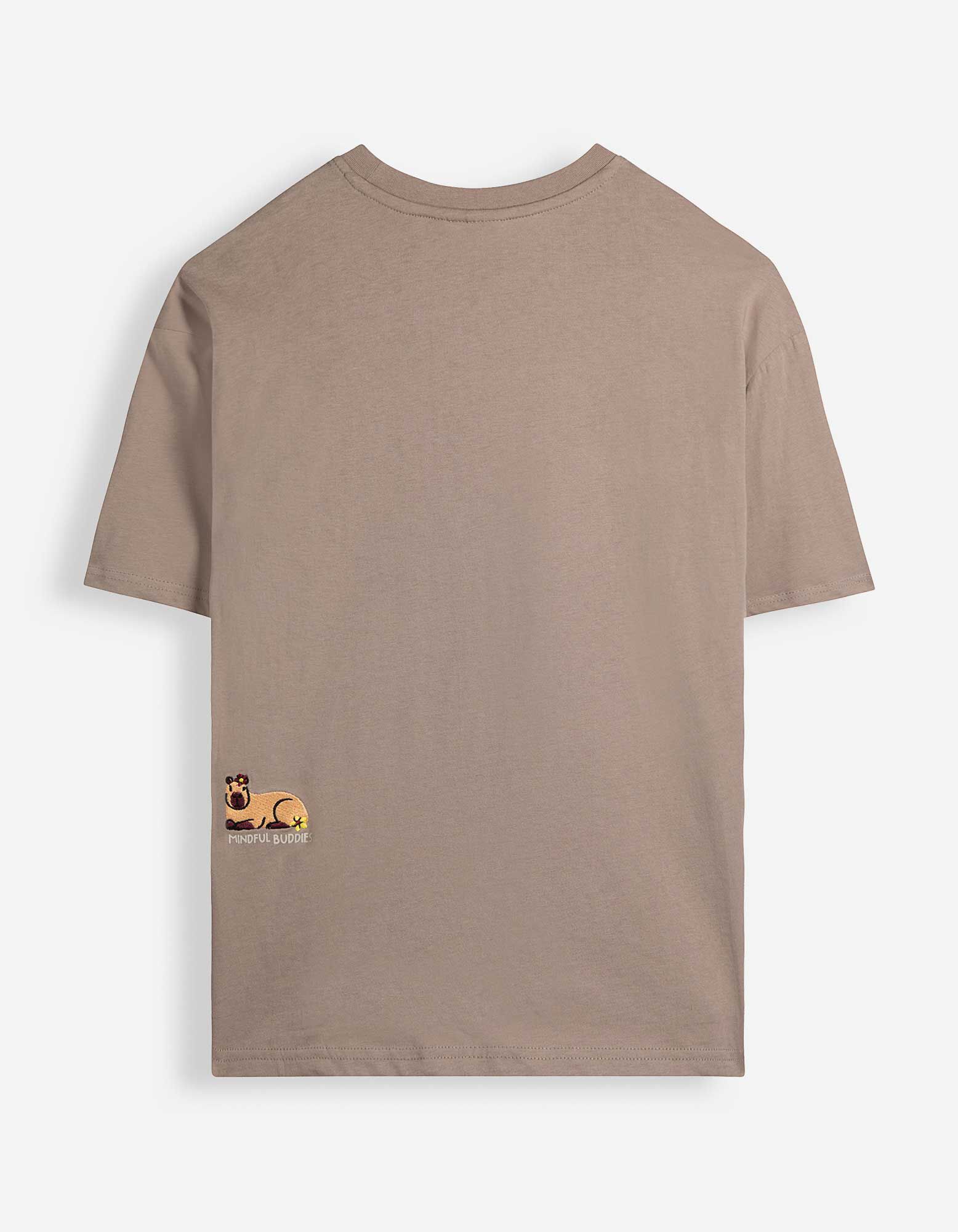 T-Shirt - Print - Taupe