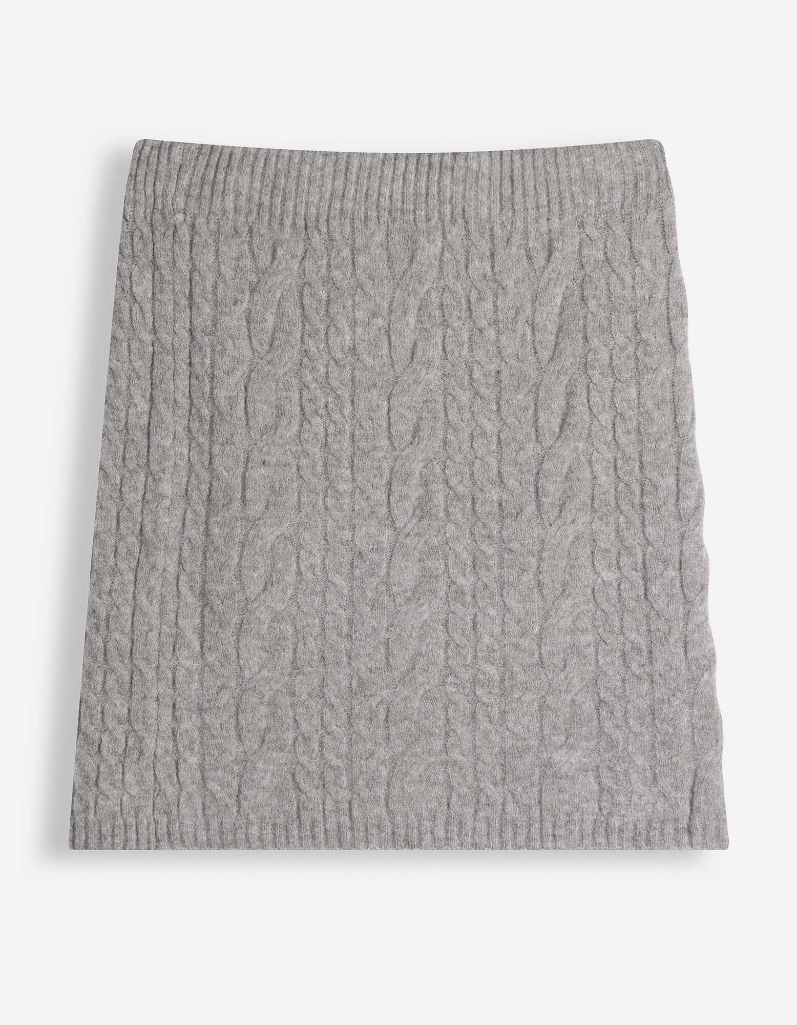 Strickrock - Zopfstrick - Grau