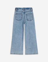 Jeans - Stickerei - blau