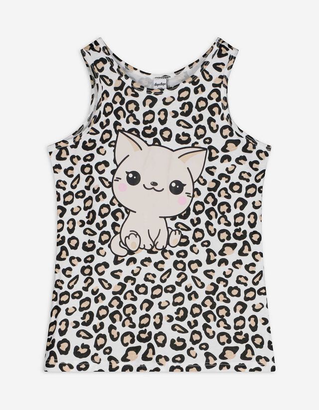 Top - Print - weiß