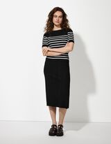 Gonna a maglia - Lunghezza al polpaccio - nero