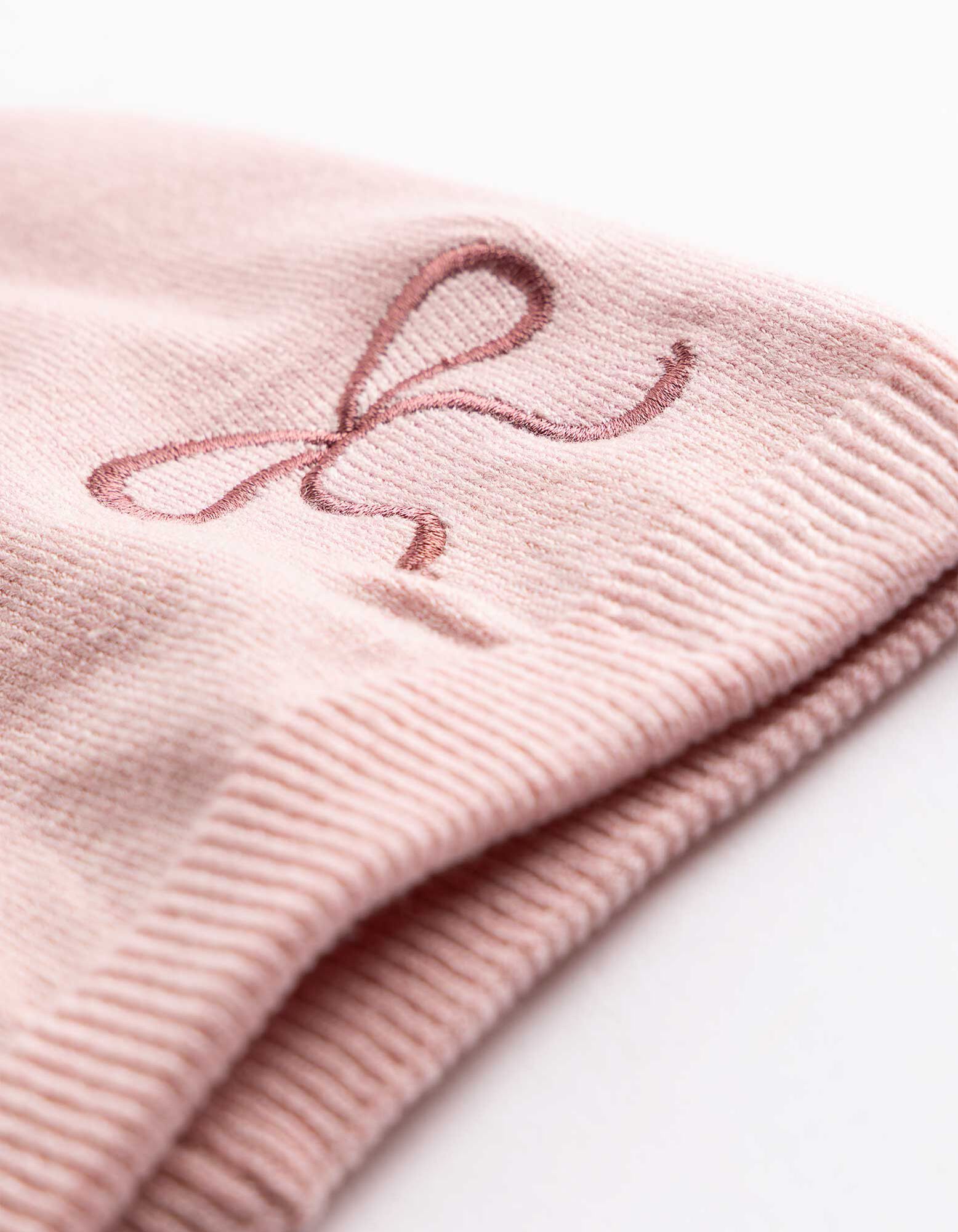 Beanie - Stickereien - Rosa