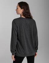 Zgornji del pižame - Delež viskoze - temno siva