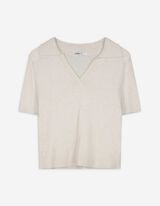 Camicia in maglia - Misto viscosa - beige