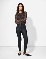 Maglia a manica lunga - Mesh - nero