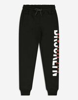 Hlače za jogging - Print s porukom - crna