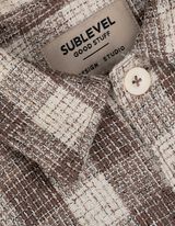 Košile - Károvaný vzor - béžová