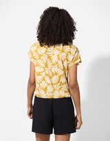 T-shirt - Imprimé all-over - jaune foncé