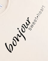 T-shirt - Contenuto di modal - beige