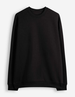 Sweatshirt - Oversized fit - Zwart