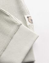 Nohavice tepl&aacute;kov&eacute;ho strihu - Vaflov&aacute; &scaron;trukt&uacute;ra - svetlozelena