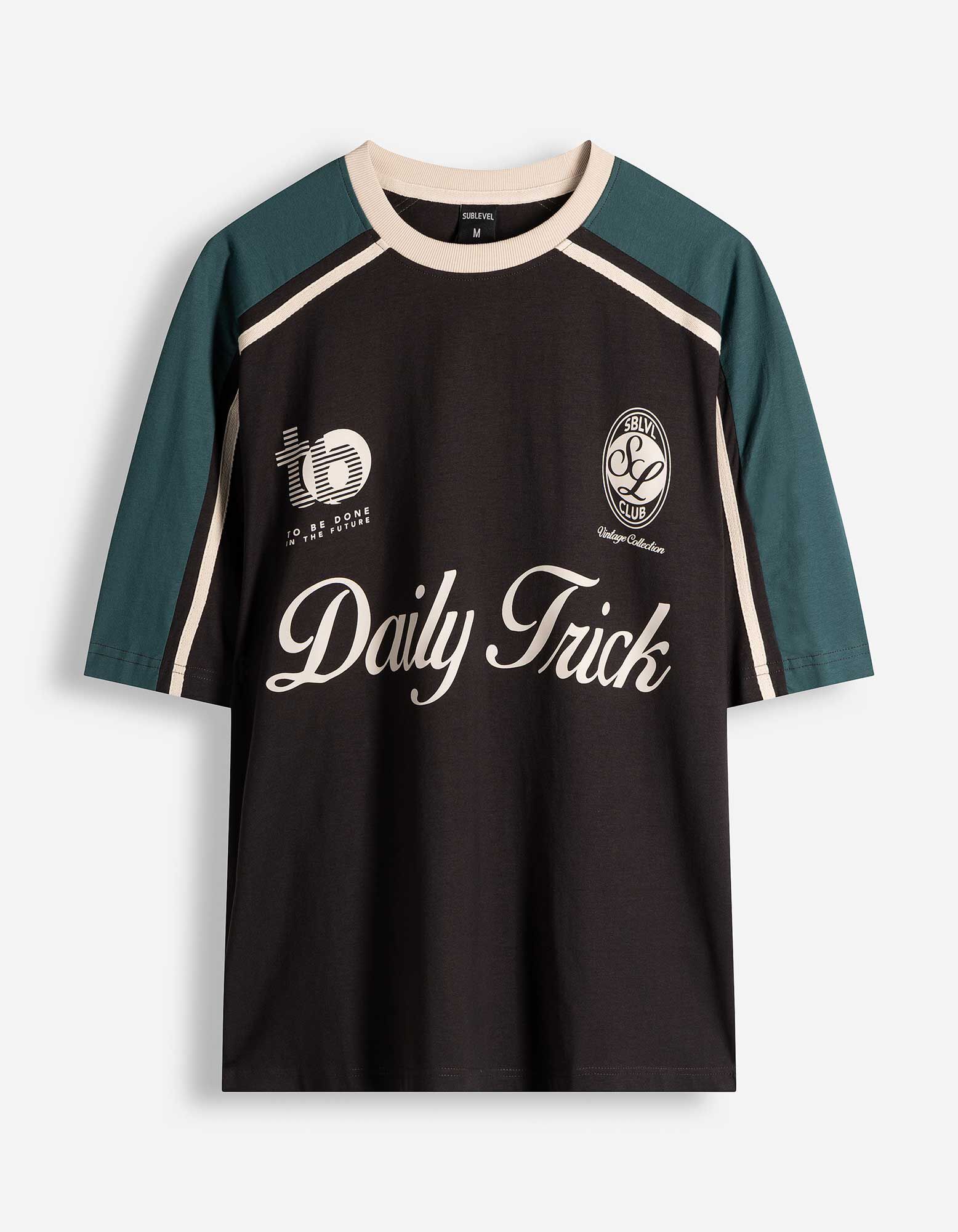 T-Shirt - Frontprint - Schwarz