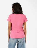 T-shirt - Glitterprint - Roze