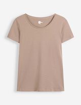 T-Shirt - Stretchanteil - Braun
