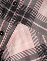 Košeľová blúzka - Náprsné vrecko - ruzova