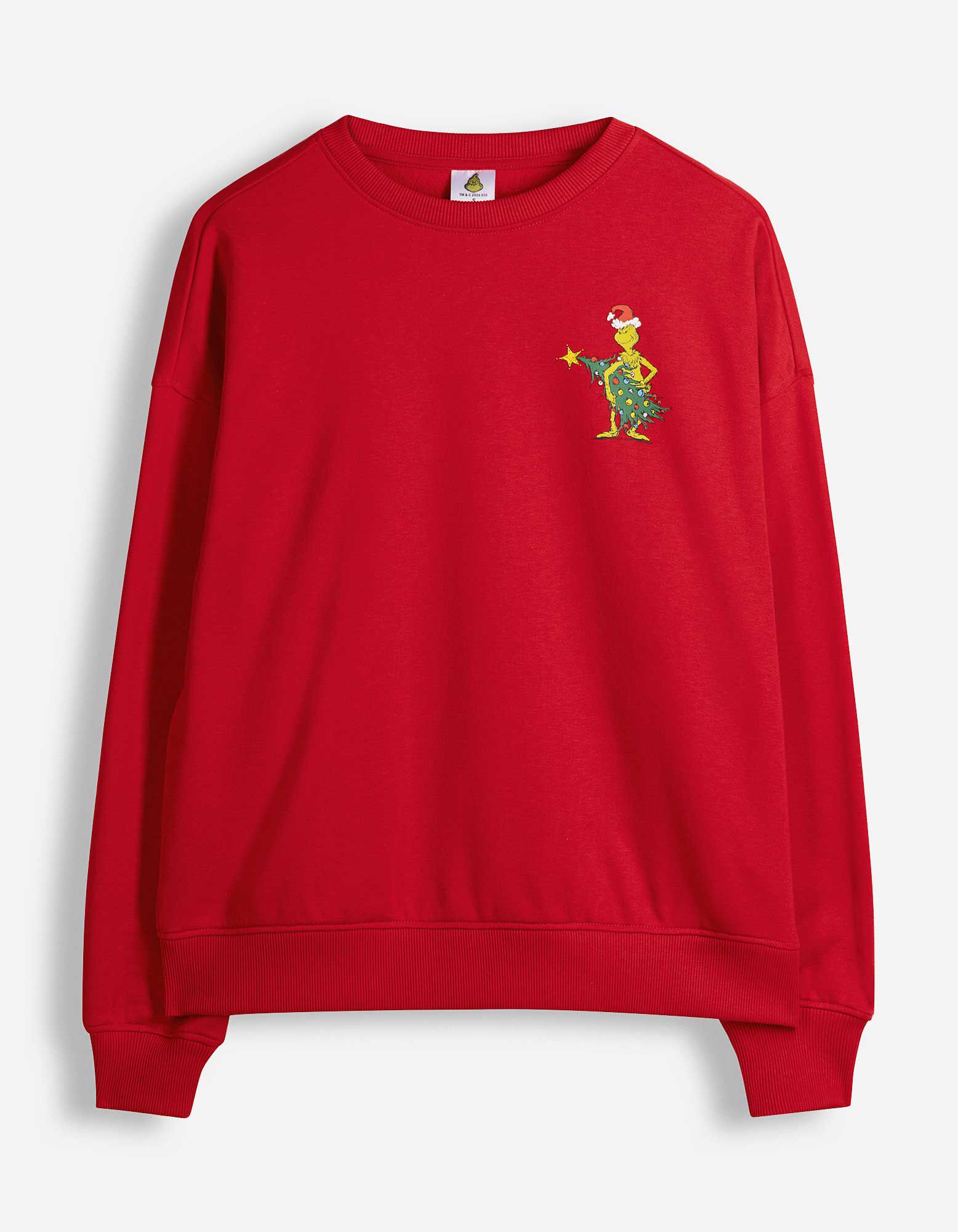 Sweatshirt - Grinch - Rot