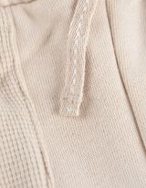 Pantaloni jogging - Buzunare patch - Alb