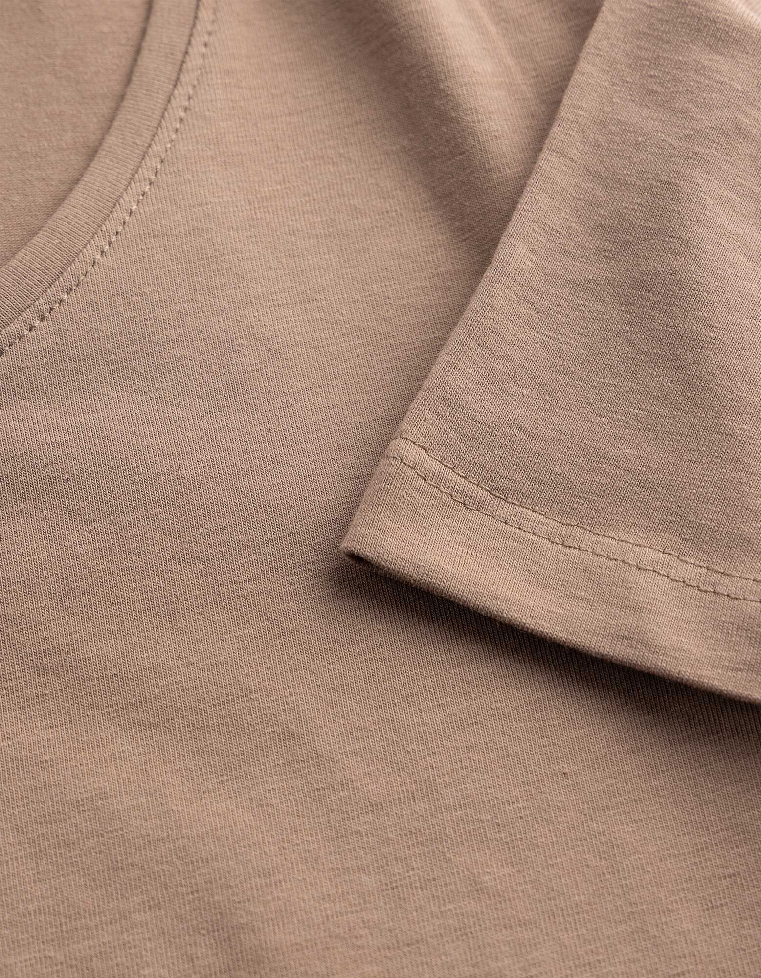 T-Shirt - Stretchanteil - Braun