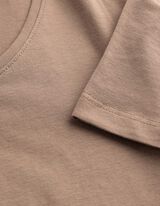 T-Shirt - Stretchanteil - Braun