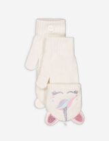 Handschuhe - Stickereien - weiß