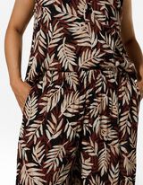Jupe-culotte - Motif all-over - Brun
